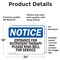 Signmission Entrance For Outpatient Therapy Please Ring OSHA Notice Sign, Vinyl Decal, 24in W x 18in L, 2PK OS-2PACK-NS-D-1824-L-12099 - alternate 3